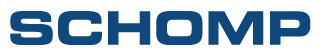 Schomp primary logo in blue